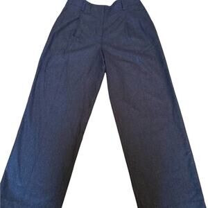 LAFAYETTE 148 WIDE LEG WOOL/CASHMERE GRAY DRESS PANT SIZE 2